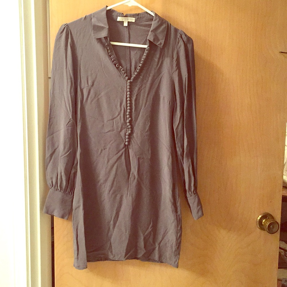 Silk long sleeve dress